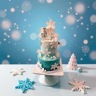 Winter wonderland themed cake 